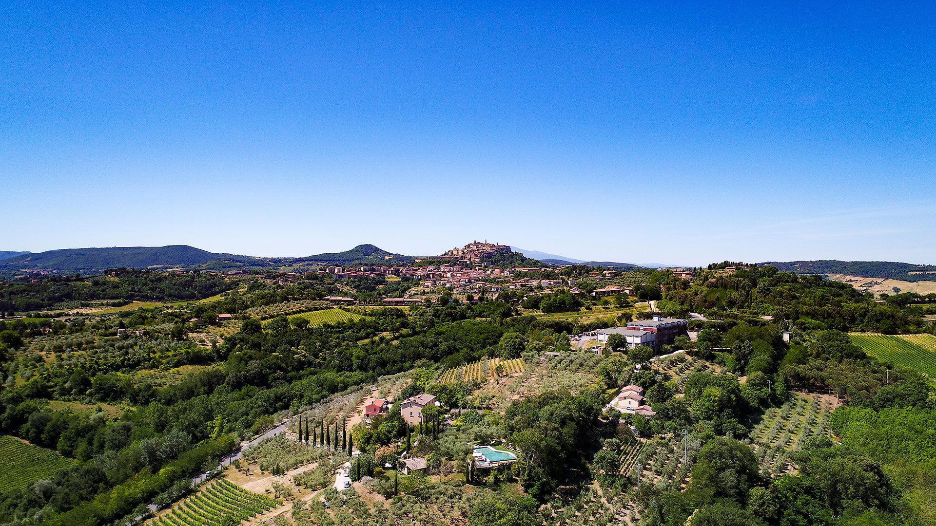 Villa Cicolina, fotografia con drone